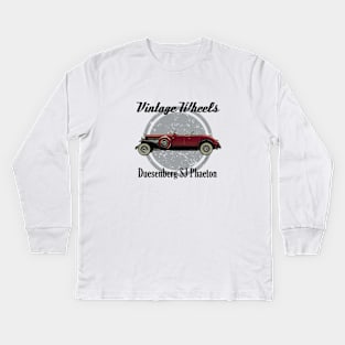 Vintage Wheels - Duesenberg SJ Roadster Kids Long Sleeve T-Shirt